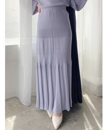 RESEXXY | ニットフレアスカート【セットアップ着用可能】(スカート)