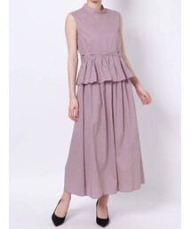 LAGUNAMOON | ウエストマークペプラムワンピース(ワンピース)