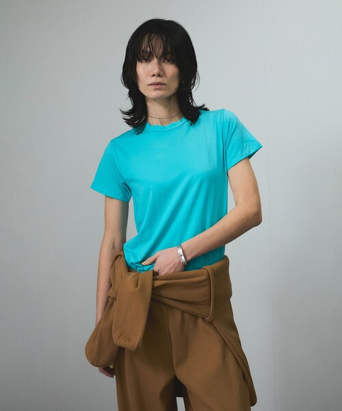 ADAM ET ROPE'（アダムエロペ）の「【Baserange（ベースレンジ）】TEE SHIRT（Tシャツ/カットソー・レディース・ブルー系・S）」の3枚目の写真