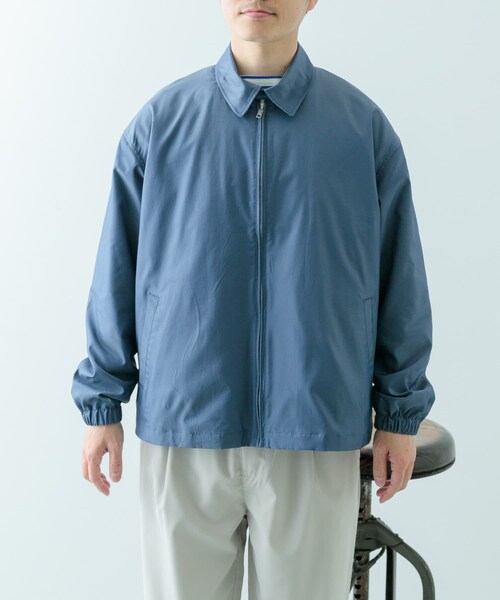 ITEMS URBANRESEARCH(アイテムズ アーバンリサーチ)の「ナイロンシャンブレー ハリントンジャケット(テーラードジャケット・メンズ・BEG/P.BEG/BLU・M/L)」の18枚目の写真