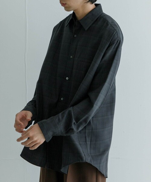 URBAN RESEARCH（アーバンリサーチ）の「MARKAWARE　COMFORT FIT SHIRTS（シャツ/ブラウス・メンズ・CHA CHK/GREIGE CHK・2/3）」の6枚目の写真