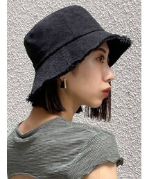 EMODA | フリンジワイドバケットハット(ハット)