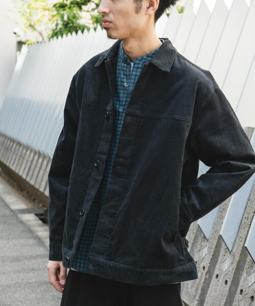 URBAN RESEARCH DOORS（アーバンリサーチドアーズ）の「コーデュロイ トラッカージャケット（テーラードジャケット・メンズ・D.CHARCOAL/BROWN/MOCHA・M/L）」の6枚目の写真