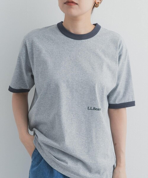 URBAN RESEARCH DOORS(アーバンリサーチドアーズ)の「L.L.Bean JAPAN EDITION SHORTSLEEVERINGER T-SHIRTS(Tシャツ/カットソー・レディース・OATMEAL/TOPGREY/TOP GOLD/MAGENTA・M)」の6枚目の写真