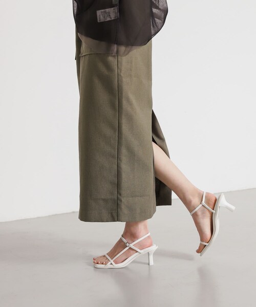 SENSE OF PLACE by URBAN RESEARCH（センスオブプレイスバイアーバンリサーチ）の「ワイドスクエアストラップサンダル（サンダル・レディース・WHITE/BLACK/L.BLUE/PINK・S/M/L）」の18枚目の写真