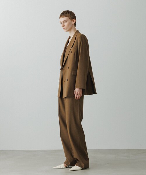 ADAM ET ROPE'（アダムエロペ）の「【EMOELLE】ベルテッドスラックス（スラックス・レディース・グレー系/キャメル系・36/38）」の7枚目の写真