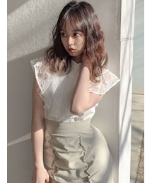 dazzlin | ノースリプリーツカラーブラウス(シャツ/ブラウス)