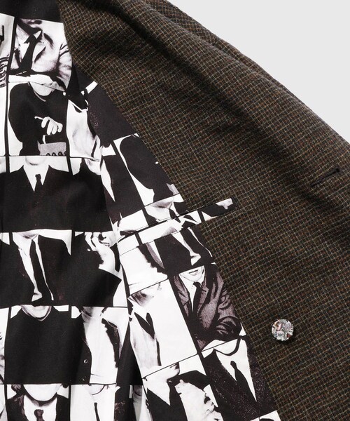 ADAM ET ROPE'(アダムエロペ)の「【BLACKBIRD/ブラックバード】double breasted directors jacket - check -(その他アウター・メンズ・ダークブラウン・1/2)」の13枚目の写真