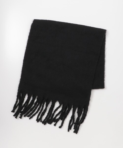SENSE OF PLACE by URBAN RESEARCH(センスオブプレイスバイアーバンリサーチ)の「『ユニセックス』フリンジストール(ストール/ショール・メンズ・BLUE/BLACK/GRAY/GREIGE・one)」の1枚目の写真