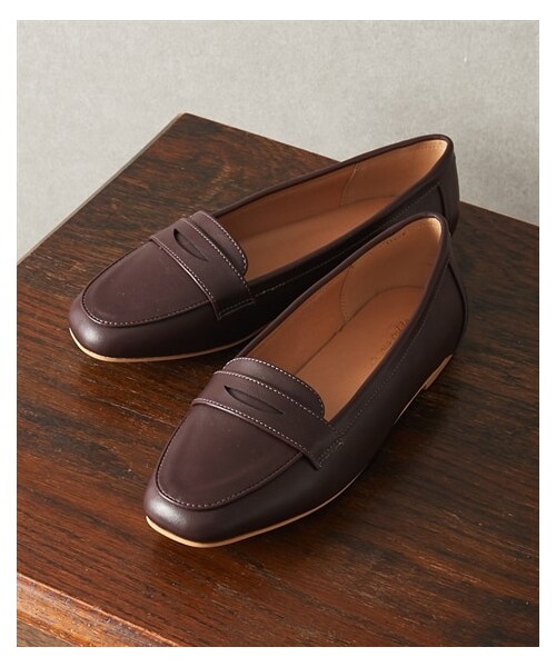 nissen（ニッセン）の「【ゆったり幅広】シンプルスクエアトゥローファーシューズ（ワイズ４Ｅ）（バレエシューズ・メンズ・黒/ブラウン/グレージュ(エナメル調)・M=23.0~23.5cm/4E/L=24.0~24.5cm/4E/LL=25.0~25.5cm/4E/3L=26.0~26.5cm/4E）」の10枚目の写真