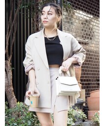 EVRIS | BASICルーズジャケット【セットアップ着用可能】(テーラードジャケット)