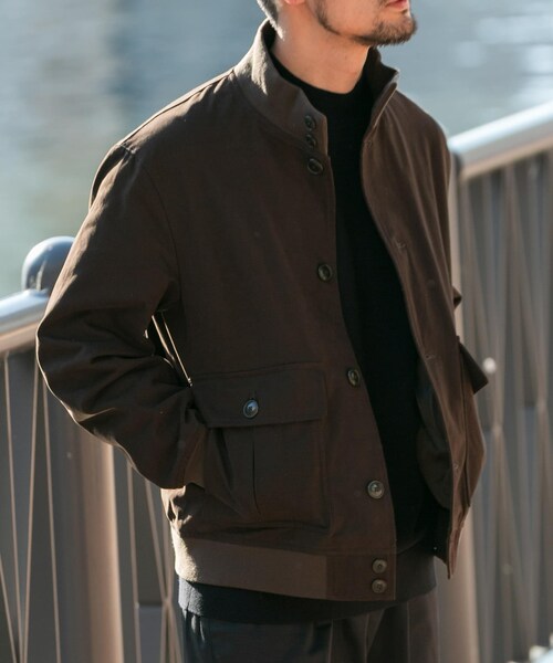 URBAN RESEARCH ROSSO（アーバンリサーチロッソ）の「『XLサイズあり』バルスターモールスキンブルゾン（ブルゾン・メンズ・BLACK/BEIGE/DARK BROWN・M/L/XL）」の2枚目の写真