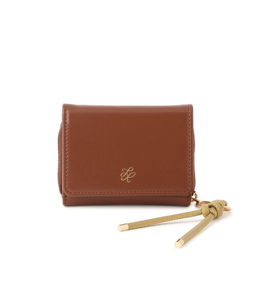 ROPE' PICNIC（ロペピクニック）の「コードストラップ付き三つ折りウォレット（財布・レディース・ブラック/ブラウン/ベージュ系・F）」の3枚目の写真