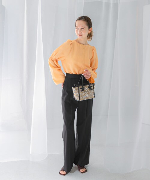 URBAN RESEARCH ROSSO（アーバンリサーチロッソ）の「シャーリングベルスリーブブラウス（シャツ/ブラウス・レディース・orange/white・FREE）」の20枚目の写真