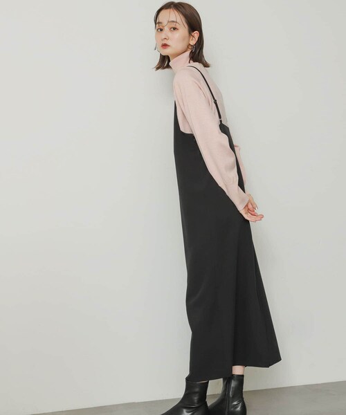 SENSE OF PLACE by URBAN RESEARCH（センスオブプレイスバイアーバンリサーチ）の「ストレートキャミワンピース（ワンピース・レディース・NAVY/BEIGE/BLACK・one）」の5枚目の写真