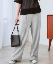 nissen | センターシームスウェットパンツ(裾ドロスト付)(スウェットパンツ)