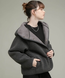 URBAN RESEARCH Sonny Label | ムートンリバーシブルフーディーコート(ムートンコート)