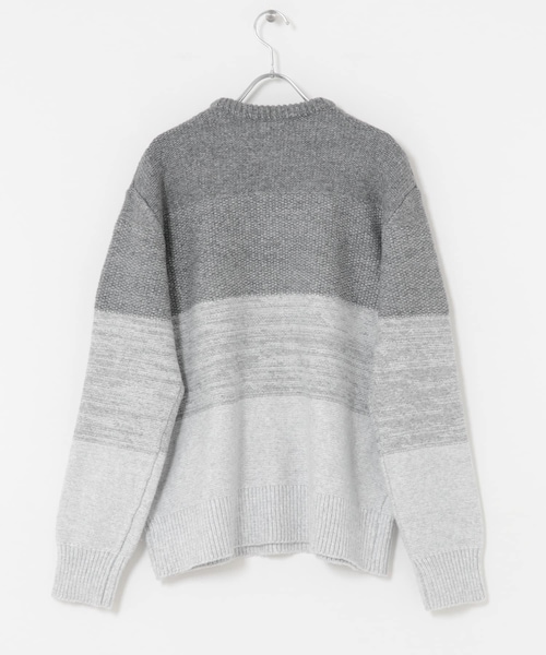 ITEMS URBANRESEARCH（アイテムズ アーバンリサーチ）の「リサイクルヤーン グラデーションニット（ニット/セーター・メンズ・BEG/GRY/BLK・M/L）」の18枚目の写真