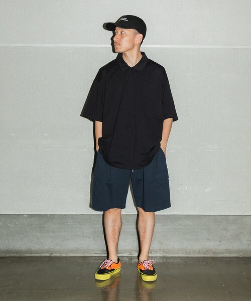 URBAN RESEARCH(アーバンリサーチ)の「Wide Dad BREEZY TECH ポロシャツ(ポロシャツ・メンズ・D.NAVY/BLACK・1/2)」の8枚目の写真
