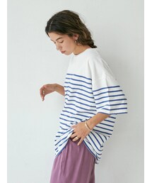 Ungrid | ビッグボーダーTee(Tシャツ/カットソー)