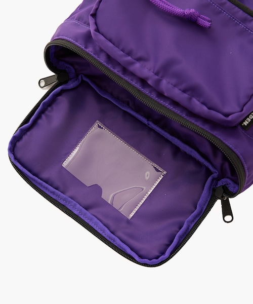 ADAM ET ROPE'(アダムエロペ)の「《別注》【FADEN/ファーデン】 High Spec Kinchaku Bag 008 Lou(ショルダーバッグ・メンズ・オリーブ/パープル・F)」の6枚目の写真