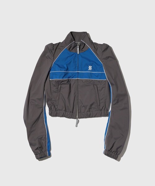 ADAM ET ROPE'(アダムエロペ)の「【BASICKS/ベイシックス】Cigarettes Shoulder Track Jacket(ブルゾン・メンズ・ブラック/グレー・XS)」の2枚目の写真