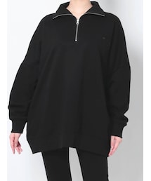 EVRIS | 【WEB限定】ハーフジップスウェットトップス(スウェット)