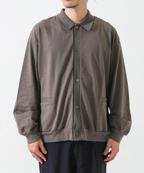 URBAN RESEARCH（アーバンリサーチ）の「blurhmsROOTSTOCK　CLASSIC COLLARED CARDIGAN（カーディガン/ボレロ・メンズ・BLACK/DarkGrey・3/4）」の9枚目の写真