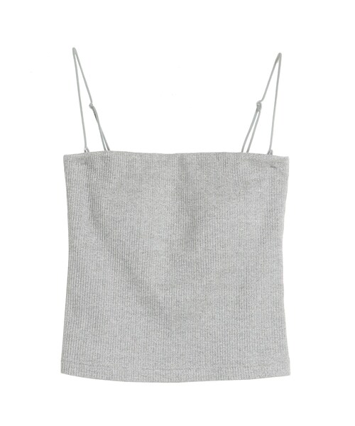 ELENDEEK（エレンディーク）の「BARE PAD CAMI（キャミソール・レディース・オフホワイト/グレー/ブラック/シルバー・F）」の9枚目の写真