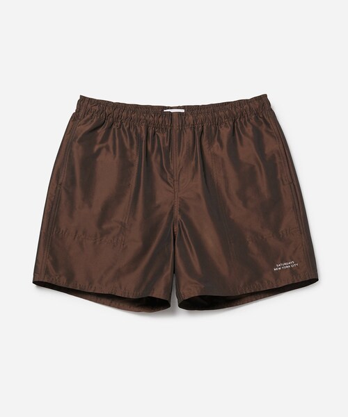 Saturdays NYC(サタデーズ ニューヨークシティ )の「Talley Iridescent Swimshort(水着・メンズ・ダークブラウン/ネイビー・L/M/S/XL/XS)」の2枚目の写真