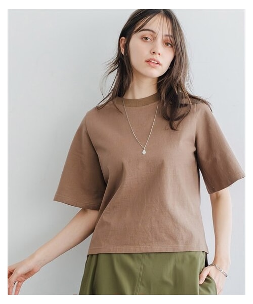 nissen（ニッセン）の「綿１００％バスク素材ベルスリーブプルオーバー（UVカット）＜大きいサイズ有＞（Tシャツ/カットソー・レディース・オフホワイト/ブラック/モカ・S/M/L/LL/3L/4L/5L/6L/8L/10L）」の22枚目の写真