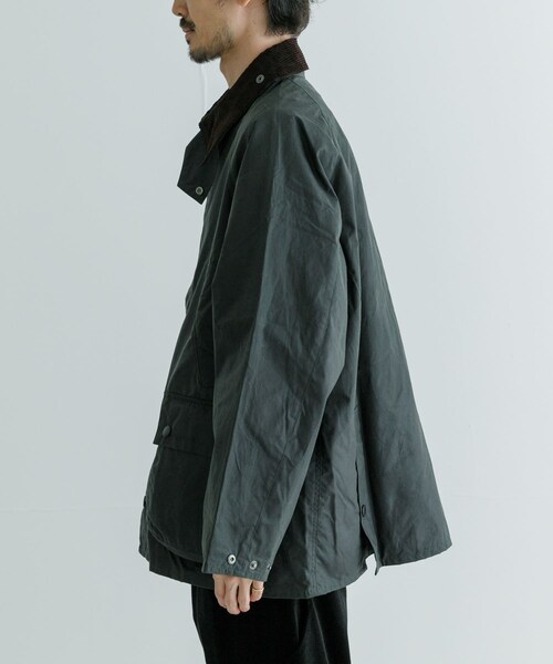 URBAN RESEARCH（アーバンリサーチ）の「Barbour　OS BEDALE WAX JACKET（テーラードジャケット・メンズ・SAGE/BLACK・36/38/40）」の14枚目の写真