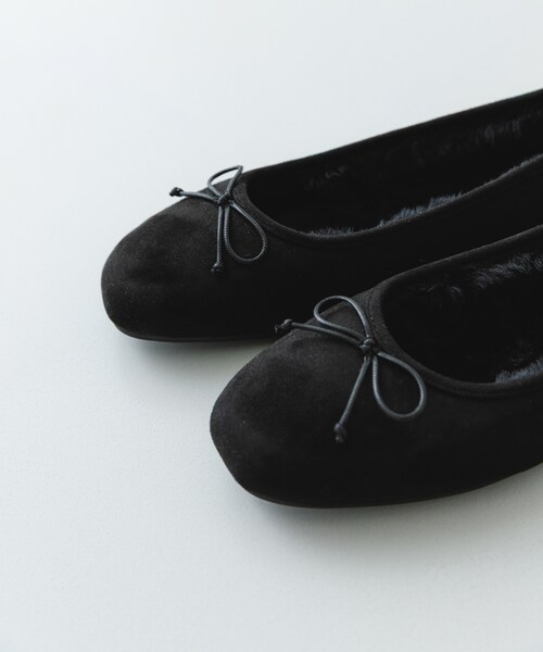 RODE SKO（ロデスコ）の「撥水フラッフィーバレエシューズ（バレエシューズ・レディース・BLACK/DARK BROWN/MOCHA・36/37/38/39）」の7枚目の写真