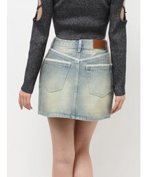 EVRIS | 【RUNWAY channel/新宿店限定】レースグラフィックデニムミニスカート(デニムスカート)