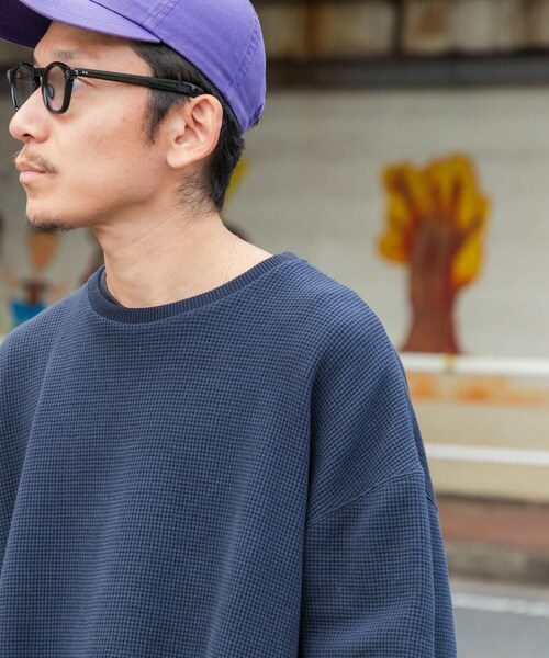URBAN RESEARCH（アーバンリサーチ）の「『UR TECH』Wide Dad　Dad TECH CREW PULLOVER（Tシャツ/カットソー・メンズ・D.NAVY/PURPLE・1/2）」の14枚目の写真