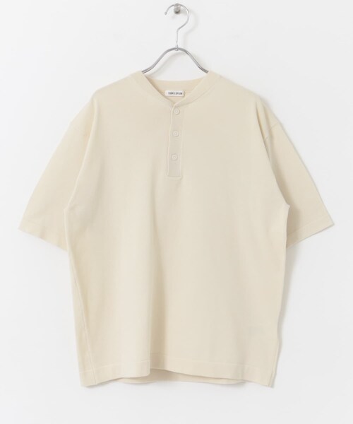 URBAN RESEARCH DOORS（アーバンリサーチドアーズ）の「FORK&SPOON　ヘンリーネックニットTシャツ（ニット/セーター・メンズ・IVORY/MOSSMINT/GRAY・4/5）」の6枚目の写真