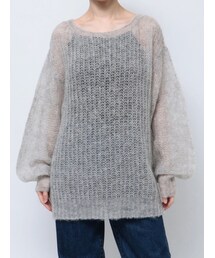 Ungrid | アルパカ混透かし編みニット(ニット/セーター)
