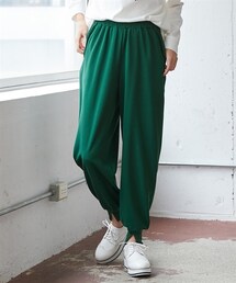 nissen | 大きいサイズ裾スリットやわらかジョガーパンツ(パンツ)