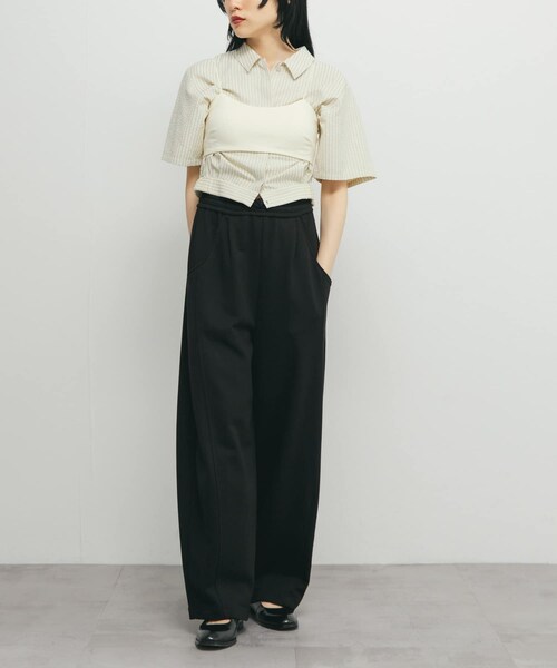 KBF（ケイビーエフ）の「シャーリングブラトップ（ブラジャー・レディース・IVORY/BLACK・one）」の7枚目の写真