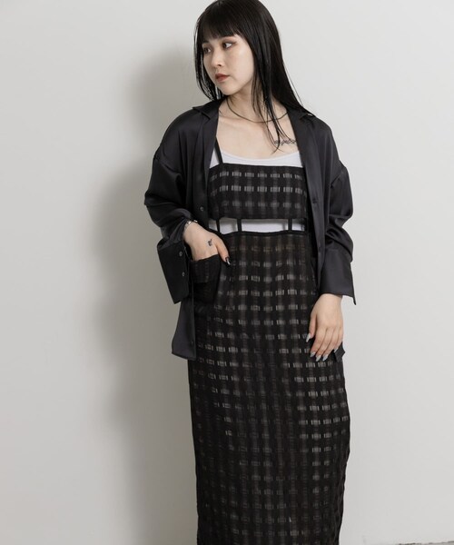 THE GOODLAND MARKET（ザグッドランドマーケット）の「&her　Layered Lace Onepiece（ワンピース・レディース・WHITE/BLACK・FREE）」の17枚目の写真