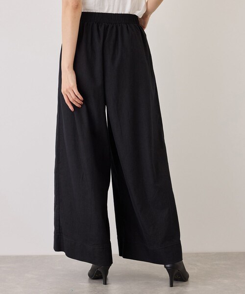 Jayro(ジャイロ)の「スラブデニムロングワイドパンツ(デニムパンツ・レディース・ブラック/チャコール/ネイビー/ブルー系・M)」の8枚目の写真