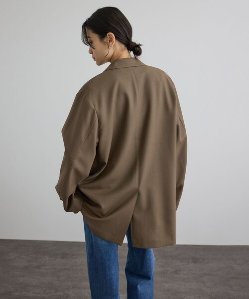 ADAM ET ROPE'（アダムエロペ）の「【J'aDoRe・一部店舗限定】【COUTURE D'ADAM（クチュール ド アダム）】BIG JK Single Blazer Desert（テーラードジャケット・レディース・キャメル・38）」の18枚目の写真