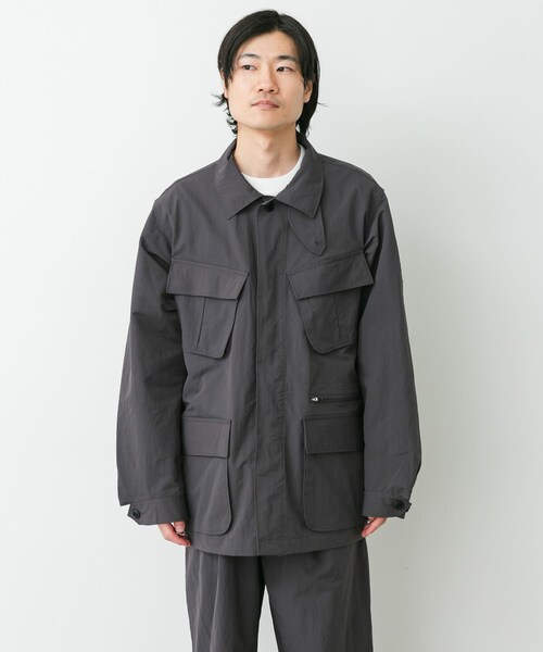 URBAN RESEARCH DOORS(アーバンリサーチドアーズ)の「Snow Peak Apparel NYLON WASHER JACKET(テーラードジャケット・メンズ・GREIGE/CHARCOAL/BLACK・M/L/XL)」の10枚目の写真