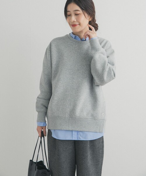 URBAN RESEARCH DOORS(アーバンリサーチドアーズ)の「『一部WEB限定カラー』『UR TECH』裏起毛サイド釦スウェット(スウェット・レディース・GREIGE/GOLD/NAVY/杢GRAY・M)」の10枚目の写真