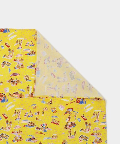 Saturdays NYC（サタデーズ ニューヨークシティ ）の「Ken Done Scarf（バンダナ/スカーフ・レディース・ブラック/ブルー/イエロー・F）」の9枚目の写真