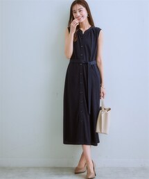 nissen | 【レディーススーツ】セットアップ対応ロング丈ワンピース（上下別売・うすカルジャージーシリーズ）(スーツスカート)