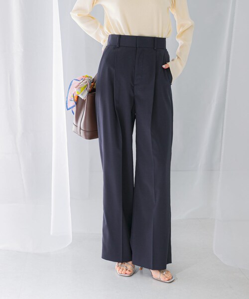 URBAN RESEARCH ROSSO（アーバンリサーチロッソ）の「ハイウエストワイドスラックス（その他パンツ・レディース・L/BEIGE/LEMON/NAVY・34/36/38/40）」の18枚目の写真