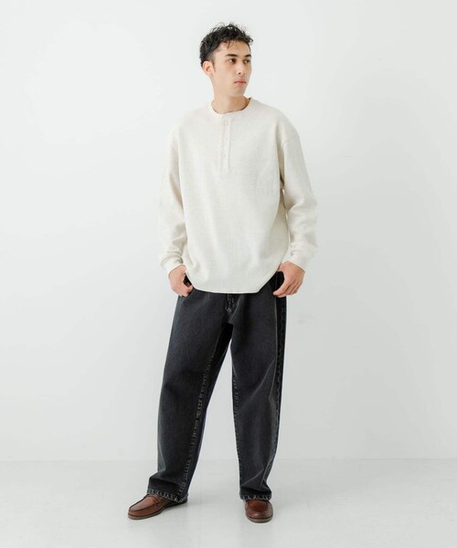 URBAN RESEARCH（アーバンリサーチ）の「13.5oz DENIM WIDE PANTS（デニムパンツ・メンズ・INDIGO/LT INDIGO/BLACK・S/M/L）」の11枚目の写真