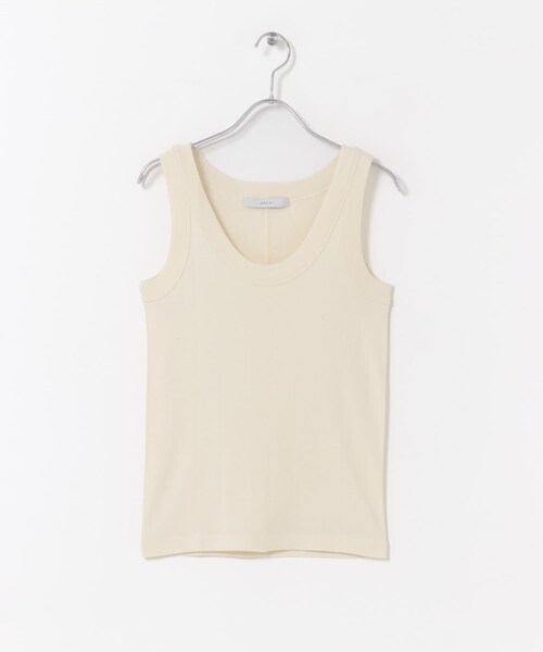 URBAN RESEARCH DOORS(アーバンリサーチドアーズ)の「ARCHI OMITRIBTANK(タンクトップ・レディース・BEIGE/SAX・S)」の4枚目の写真