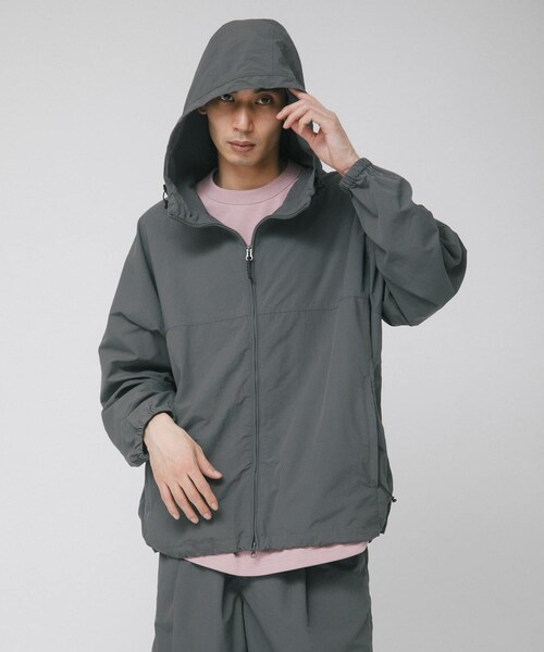 EKAL（エカル）の「『UR TECH』ナイロンタッサーフーディー（テーラードジャケット・メンズ・イエロー/ネイビー/グラファイト/レイクブルー・M/L）」の17枚目の写真